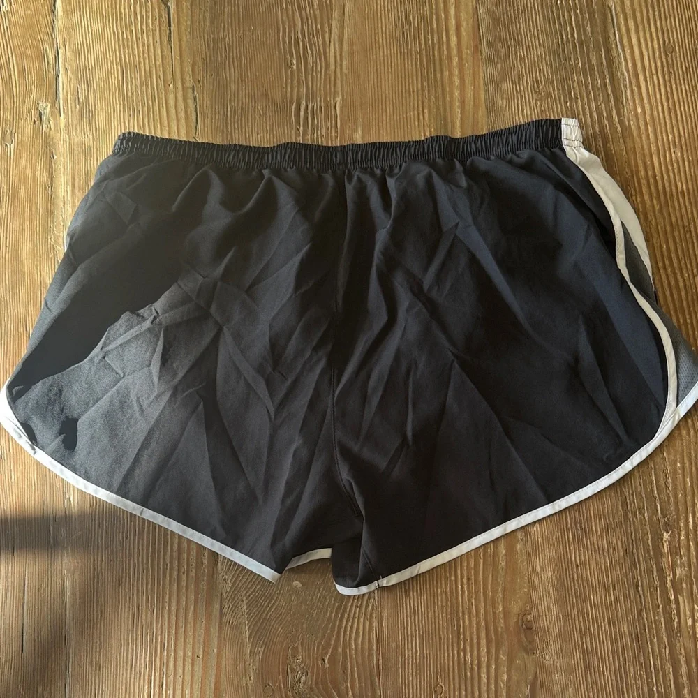 Nike Dri-Fit Women's Black and White Athletic Shorts